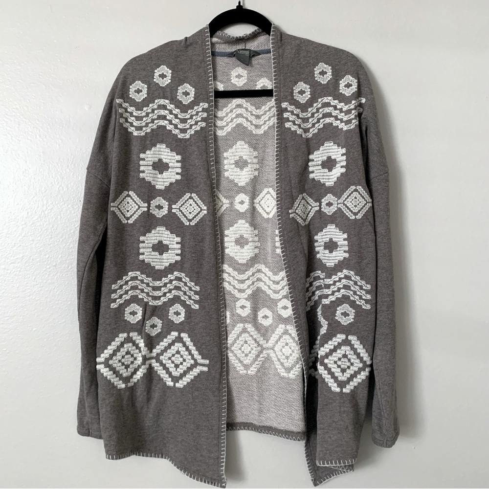 Natural Reflections Aztec Print Cardigan